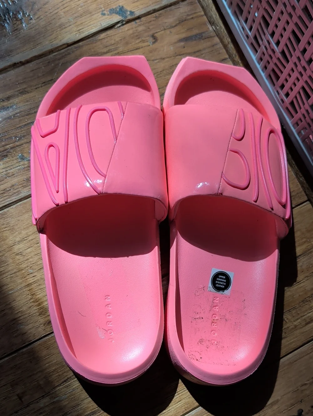 Jordan Nola Bold Hot Pink Slide Sandals
